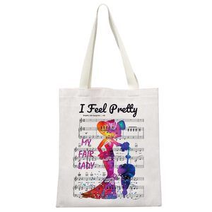My Fair Lady Musical Gift I Feel Pretty Musical Tote Bag Musical c: